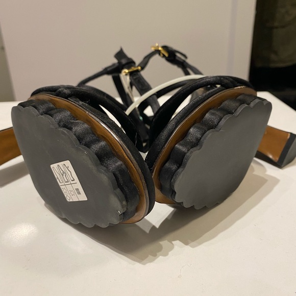 👠BN - M.A.R.N.I. - INCREDIBLE STEAL! Authentic Black Satin Heels - 37 - Picture 8 of 13